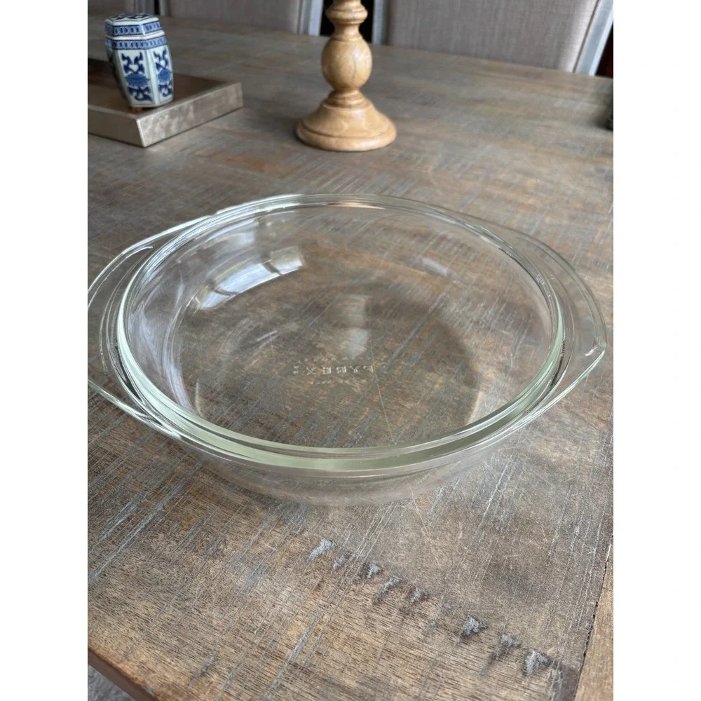 Vintage PYREX Oven Roaster No Lid Clear Glass